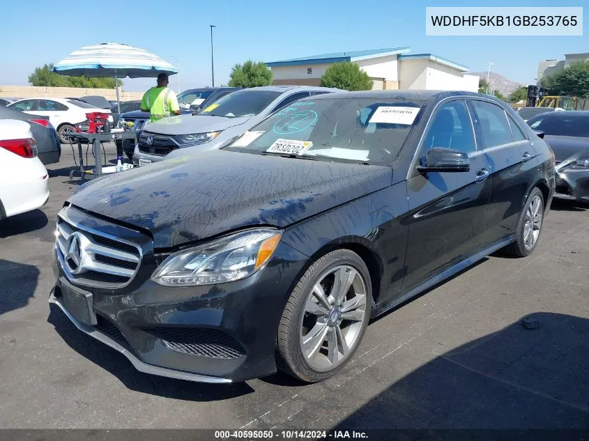 2016 Mercedes-Benz E 350 VIN: WDDHF5KB1GB253765 Lot: 40595050