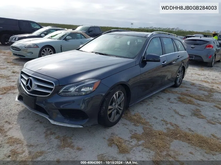 2016 Mercedes-Benz E 350 4Matic VIN: WDDHH8JB0GB284003 Lot: 40643901