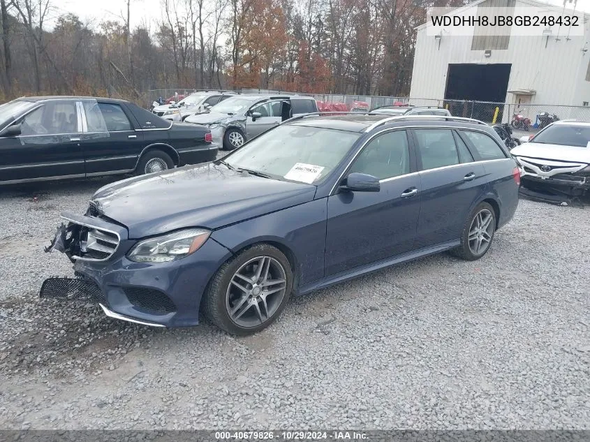 2016 Mercedes-Benz E 350 4Matic VIN: WDDHH8JB8GB248432 Lot: 40679826