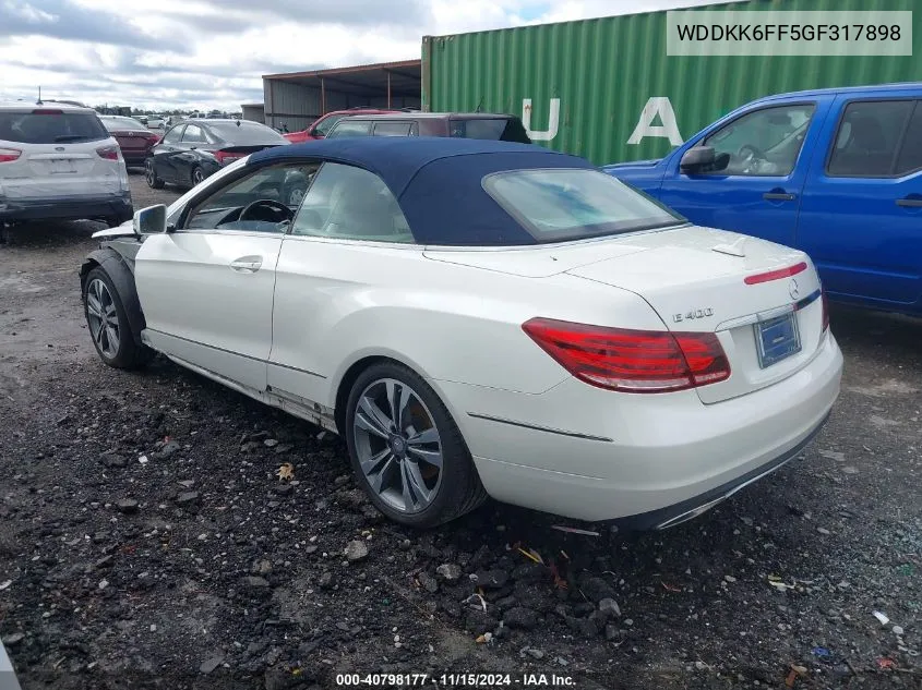 WDDKK6FF5GF317898 2016 Mercedes-Benz E 400