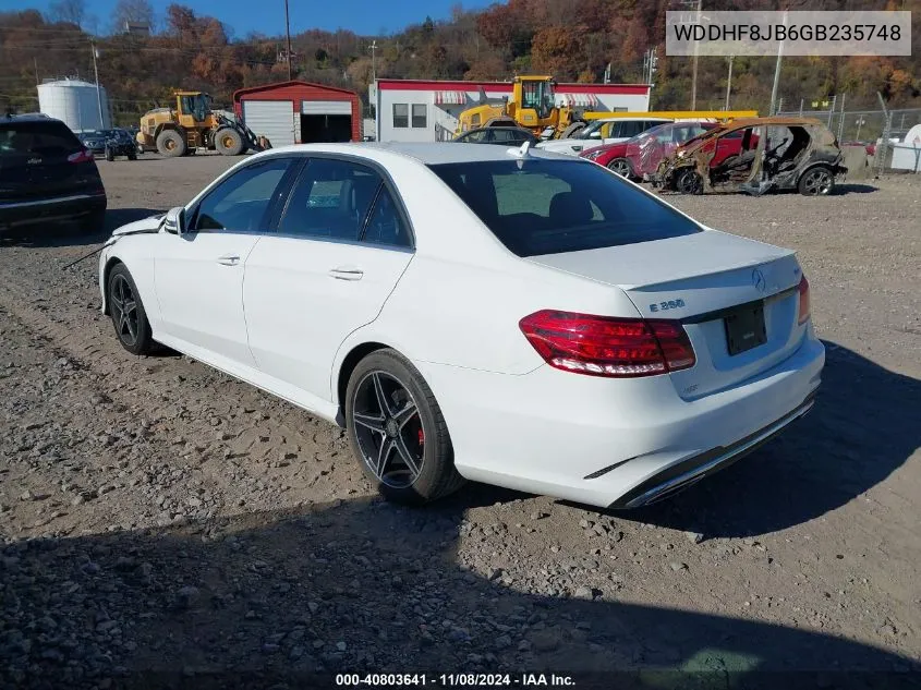 2016 Mercedes-Benz E 350 4Matic VIN: WDDHF8JB6GB235748 Lot: 40803641