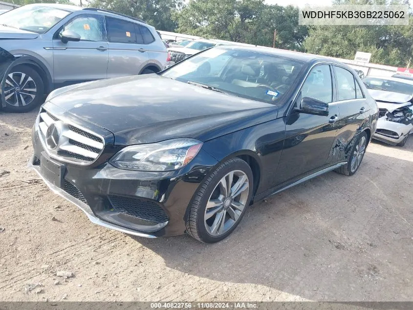 2016 Mercedes-Benz E 350 VIN: WDDHF5KB3GB225062 Lot: 40822756