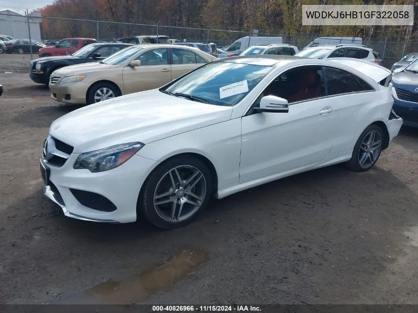 WDDKJ6HB1GF322058 2016 Mercedes-Benz E 400 4Matic