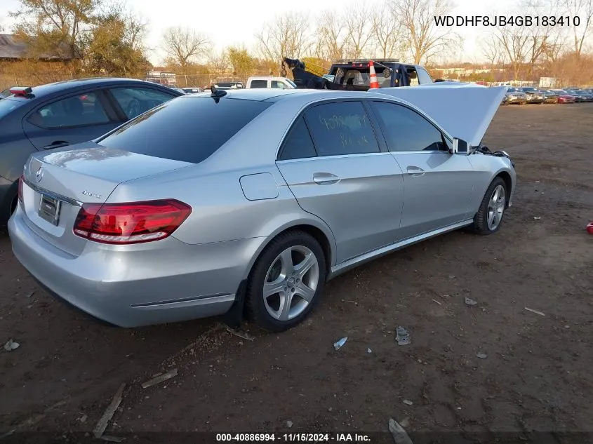 2016 Mercedes-Benz E 350 4Matic VIN: WDDHF8JB4GB183410 Lot: 40886994