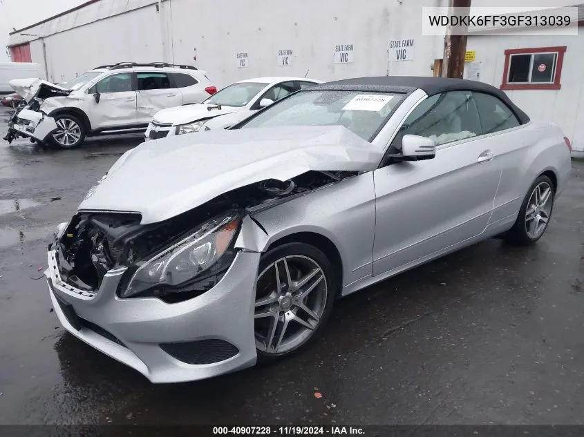 2016 Mercedes-Benz E 400 VIN: WDDKK6FF3GF313039 Lot: 40907228