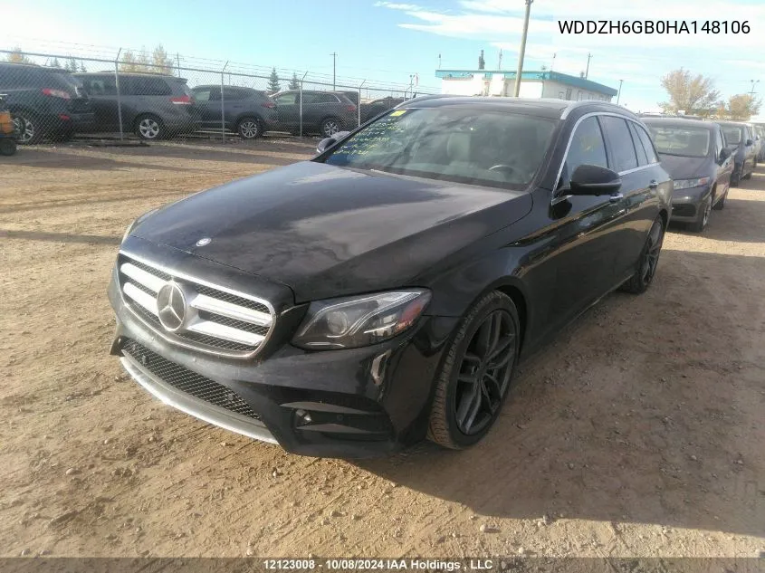 2017 Mercedes-Benz E-Class VIN: WDDZH6GB0HA148106 Lot: 12123008