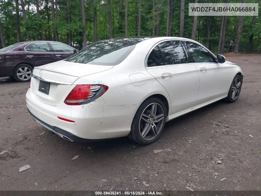 2017 Mercedes-Benz E 300 VIN: WDDZF4JB6HA066884 Lot: 39435241