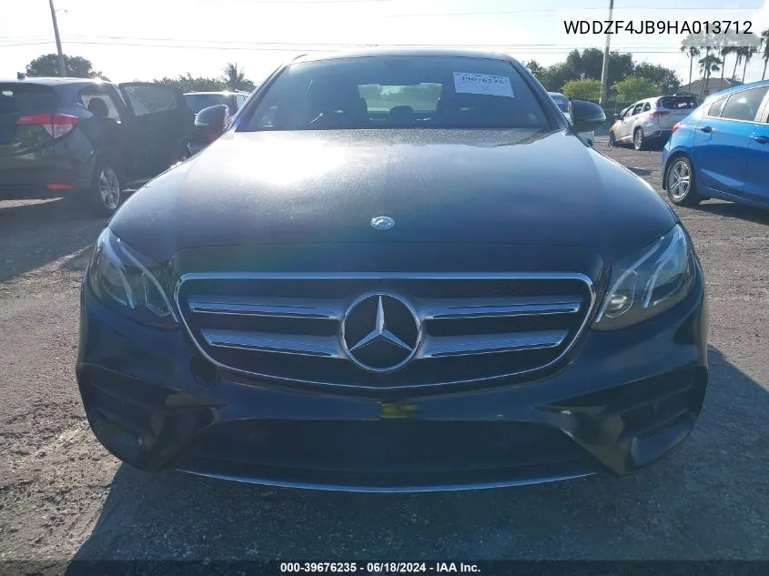 2017 Mercedes-Benz E 300 VIN: WDDZF4JB9HA013712 Lot: 39676235