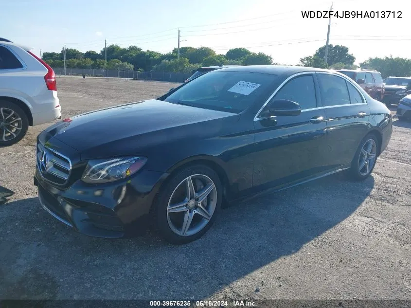 2017 Mercedes-Benz E 300 VIN: WDDZF4JB9HA013712 Lot: 39676235