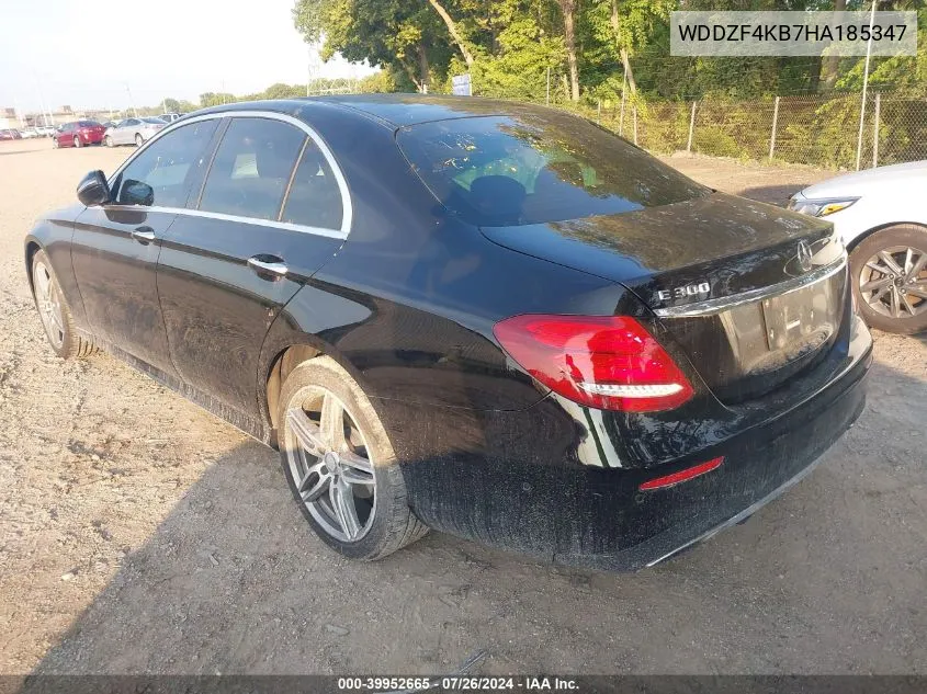 2017 Mercedes-Benz E 300 300 4Matic VIN: WDDZF4KB7HA185347 Lot: 39952665