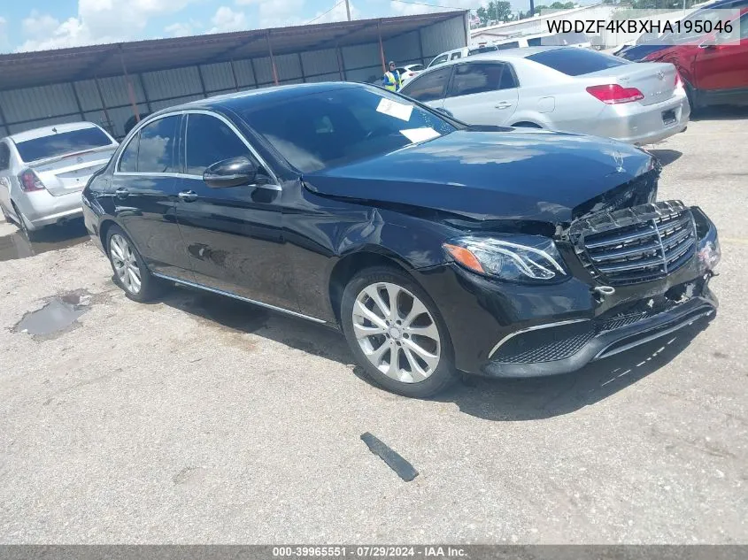 2017 Mercedes-Benz E 300 4Matic VIN: WDDZF4KBXHA195046 Lot: 39965551