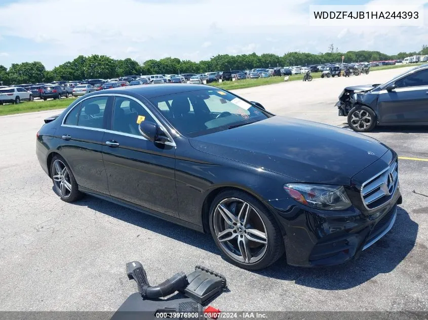 2017 Mercedes-Benz E 300 VIN: WDDZF4JB1HA244393 Lot: 39976908