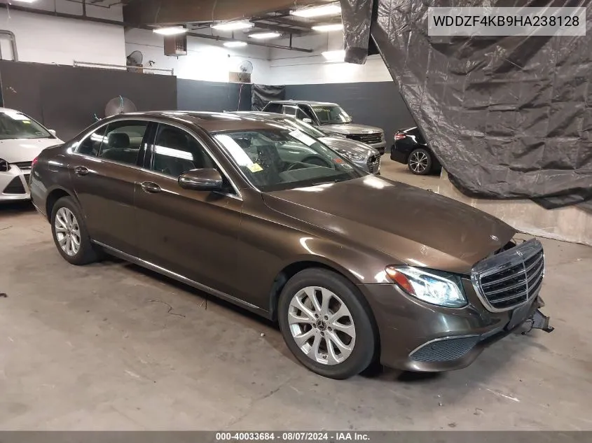 2017 Mercedes-Benz E 300 4Matic VIN: WDDZF4KB9HA238128 Lot: 40033684