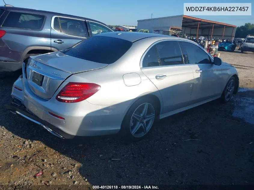 2017 Mercedes-Benz E 300 4Matic VIN: WDDZF4KB6HA227457 Lot: 40126118