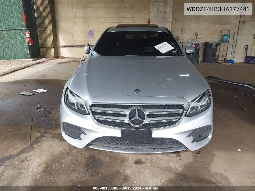 2017 Mercedes-Benz E 300 4Matic VIN: WDDZF4KB3HA177441 Lot: 40130305