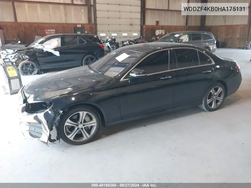 2017 Mercedes-Benz E 300 4Matic VIN: WDDZF4KB0HA175131 Lot: 40165360