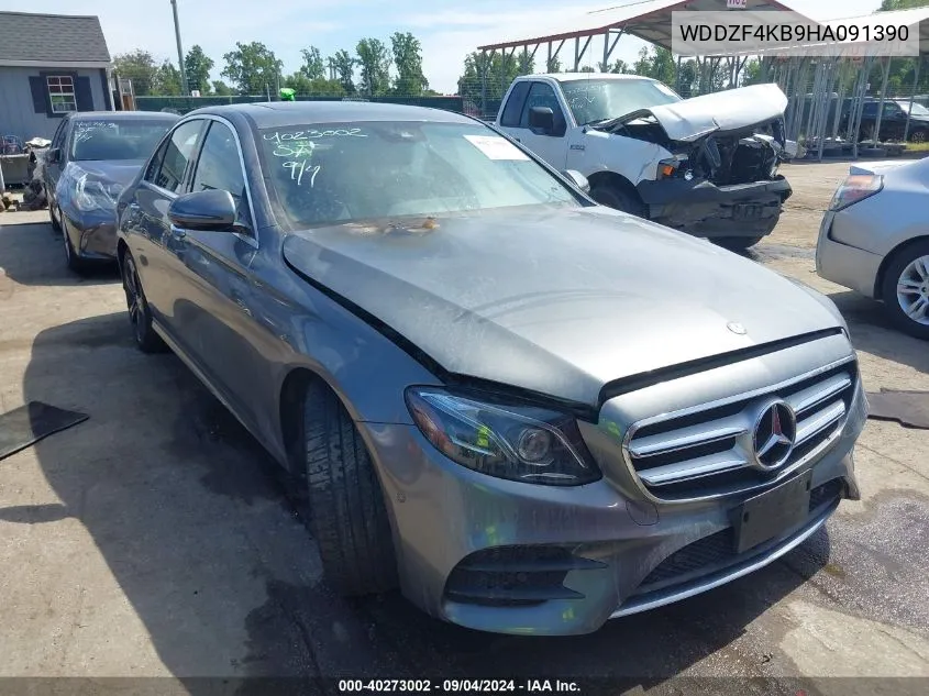 2017 Mercedes-Benz E 300 4Matic VIN: WDDZF4KB9HA091390 Lot: 40273002