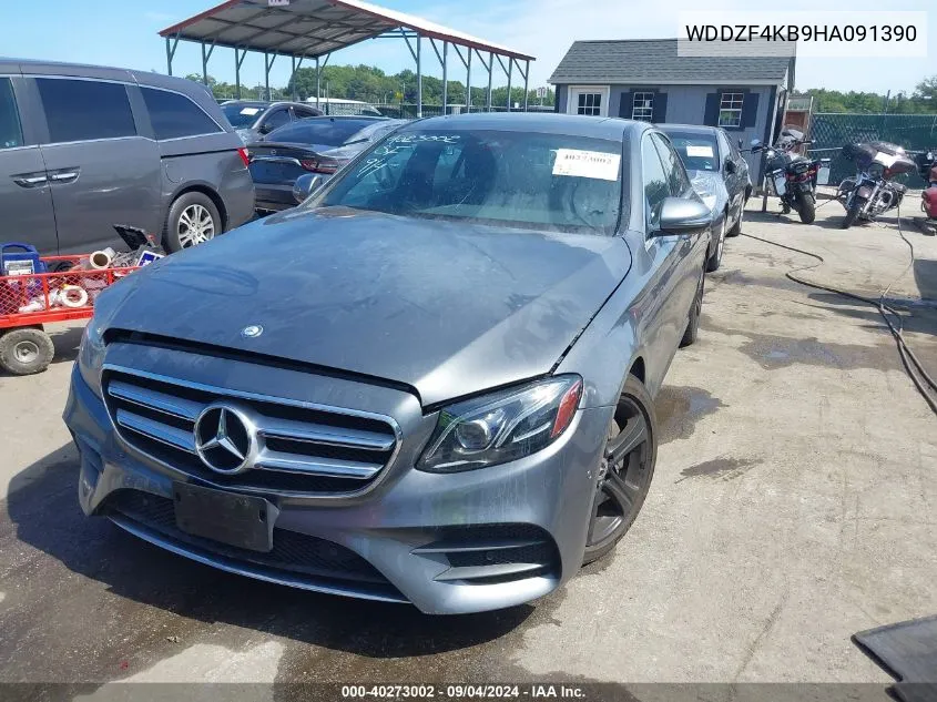 2017 Mercedes-Benz E 300 4Matic VIN: WDDZF4KB9HA091390 Lot: 40273002