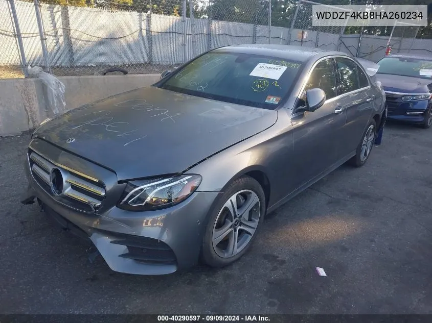 2017 Mercedes-Benz E 300 4Matic VIN: WDDZF4KB8HA260234 Lot: 40290597