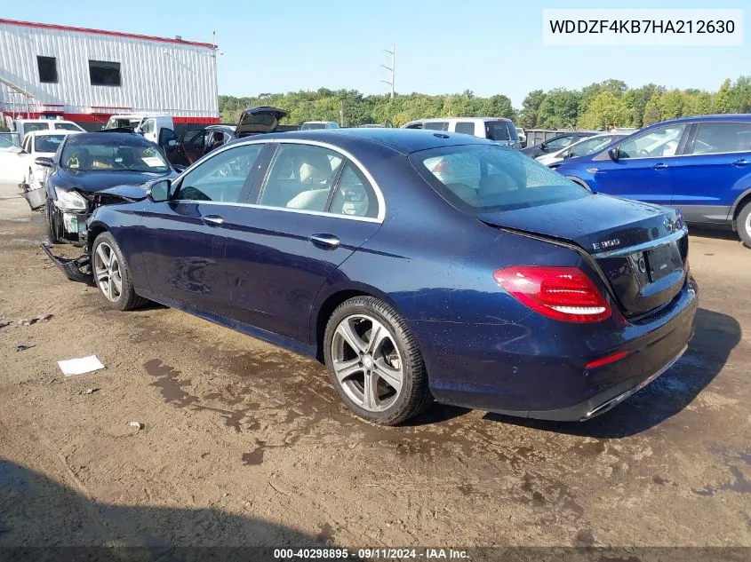 2017 Mercedes-Benz E 300 4Matic VIN: WDDZF4KB7HA212630 Lot: 40298895