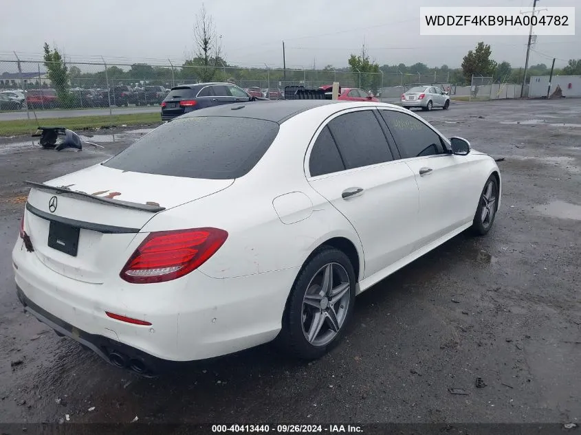 2017 Mercedes-Benz E 300 4Matic VIN: WDDZF4KB9HA004782 Lot: 40413440