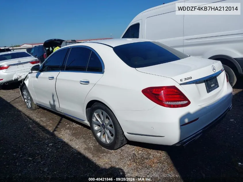 2017 Mercedes-Benz E 300 4Matic VIN: WDDZF4KB7HA212014 Lot: 40421846