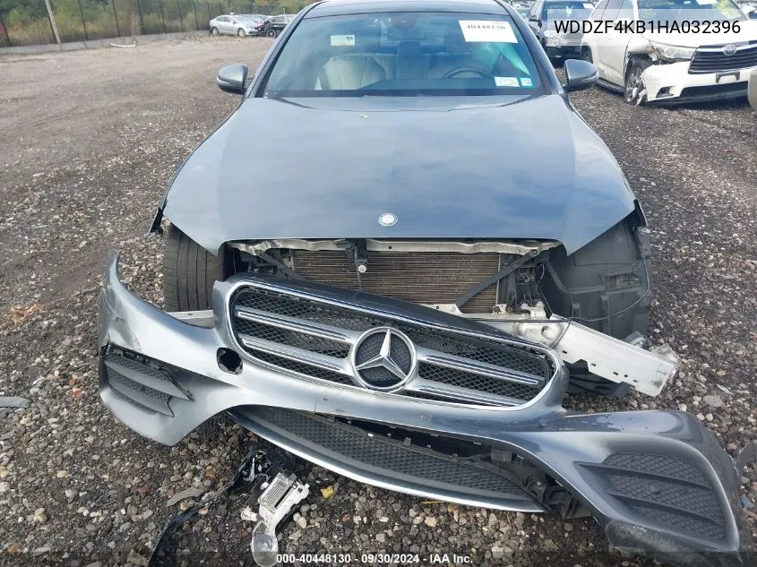 2017 Mercedes-Benz E 300 4Matic VIN: WDDZF4KB1HA032396 Lot: 40448130