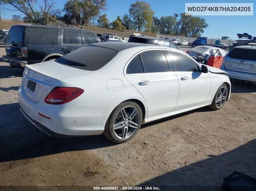 2017 Mercedes-Benz E 300 4Matic VIN: WDDZF4KB7HA204205 Lot: 40459687