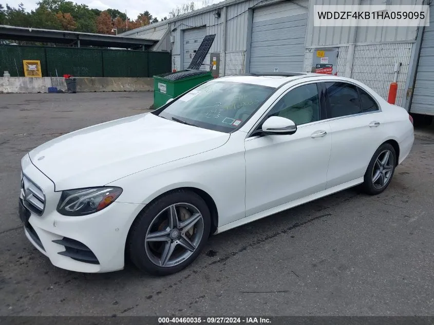 2017 Mercedes-Benz E 300 4Matic VIN: WDDZF4KB1HA059095 Lot: 40460035