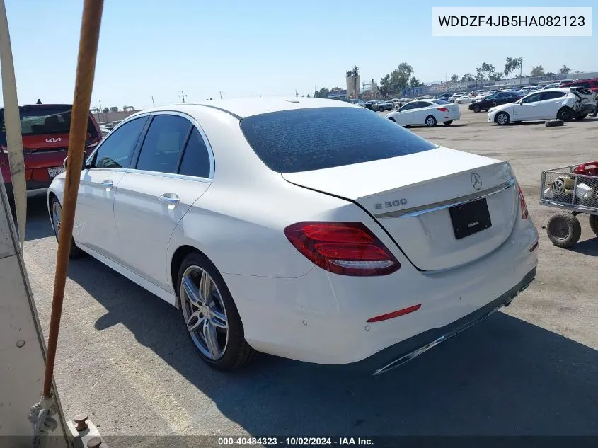 2017 Mercedes-Benz E 300 VIN: WDDZF4JB5HA082123 Lot: 40484323