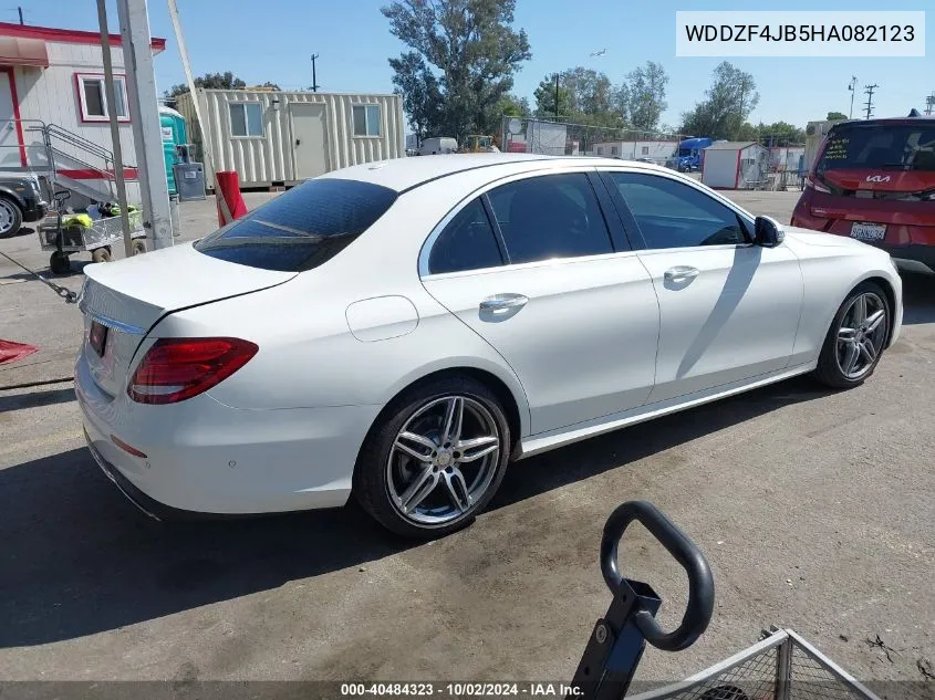 2017 Mercedes-Benz E 300 VIN: WDDZF4JB5HA082123 Lot: 40484323