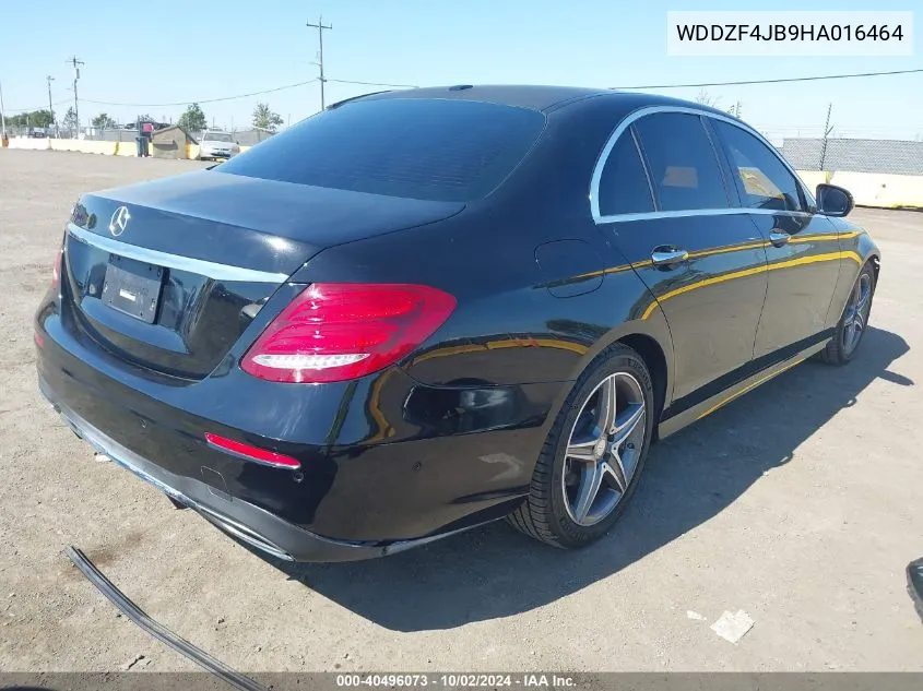 2017 Mercedes-Benz E 300 VIN: WDDZF4JB9HA016464 Lot: 40496073