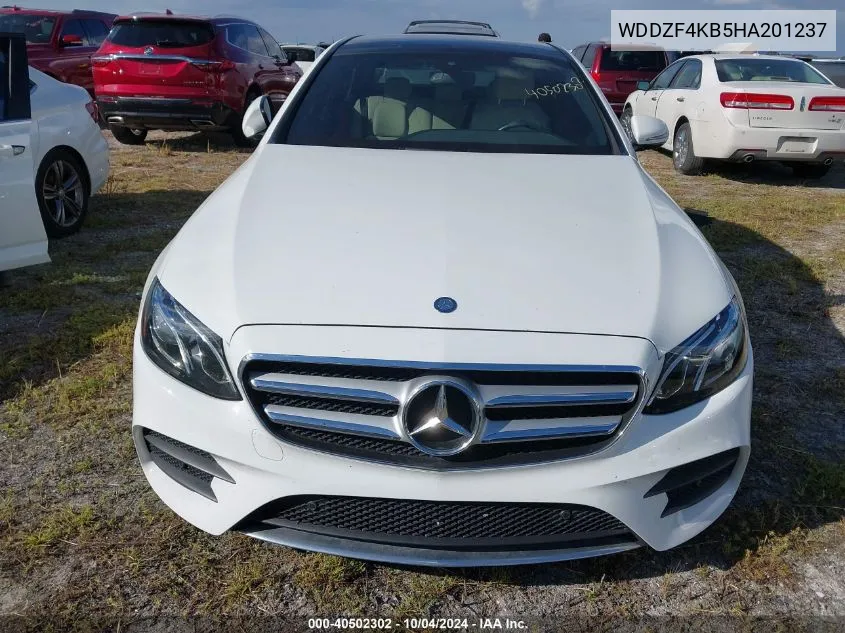 2017 Mercedes-Benz E 300 4Matic VIN: WDDZF4KB5HA201237 Lot: 40502302