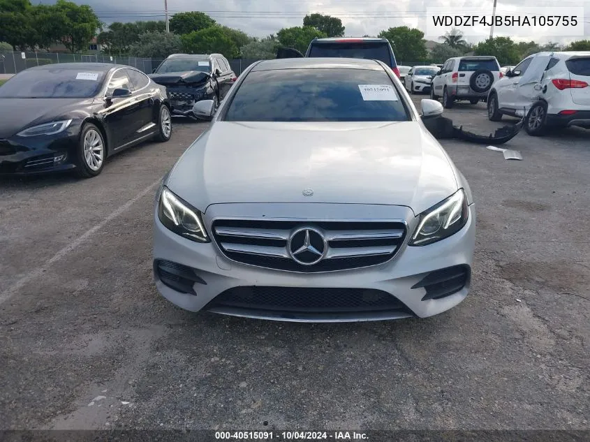 2017 Mercedes-Benz E 300 VIN: WDDZF4JB5HA105755 Lot: 40515091