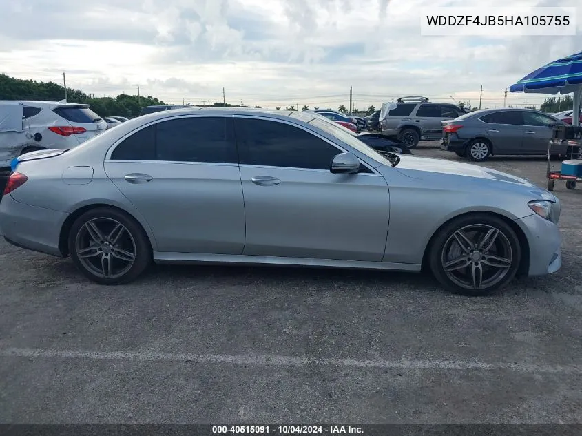 2017 Mercedes-Benz E 300 VIN: WDDZF4JB5HA105755 Lot: 40515091