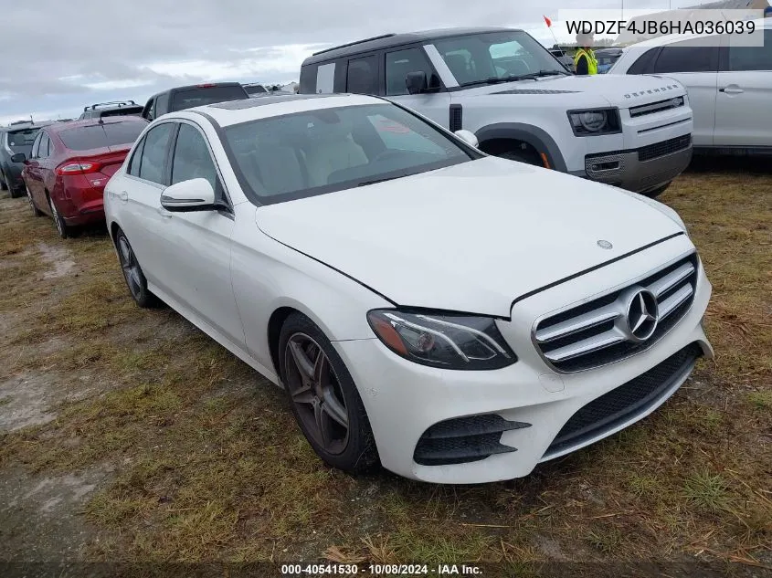 2017 Mercedes-Benz E 300 VIN: WDDZF4JB6HA036039 Lot: 40541530