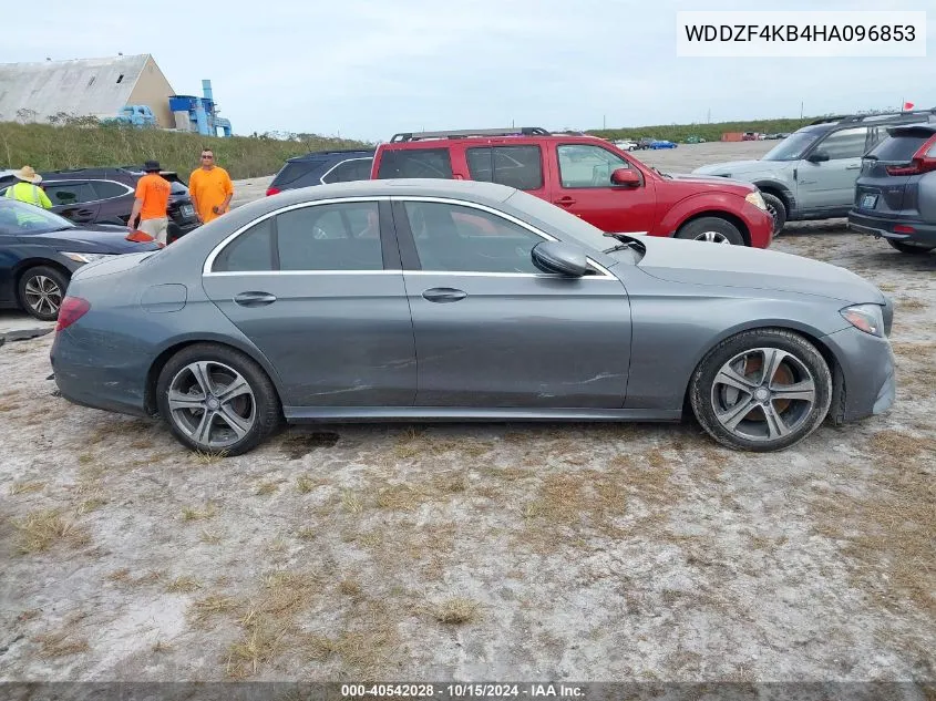 2017 Mercedes-Benz E 300 4Matic VIN: WDDZF4KB4HA096853 Lot: 40542028