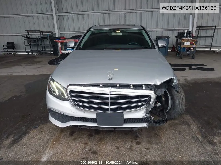 2017 Mercedes-Benz E 300 4Matic VIN: WDDZF4KB9HA136120 Lot: 40562136