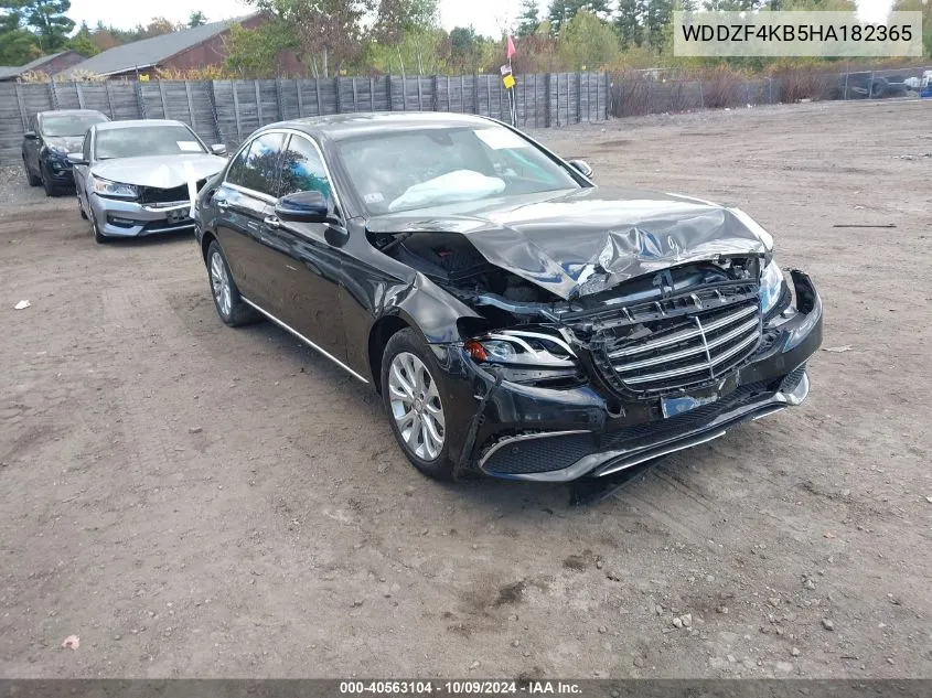 2017 Mercedes-Benz E 300 4Matic VIN: WDDZF4KB5HA182365 Lot: 40563104