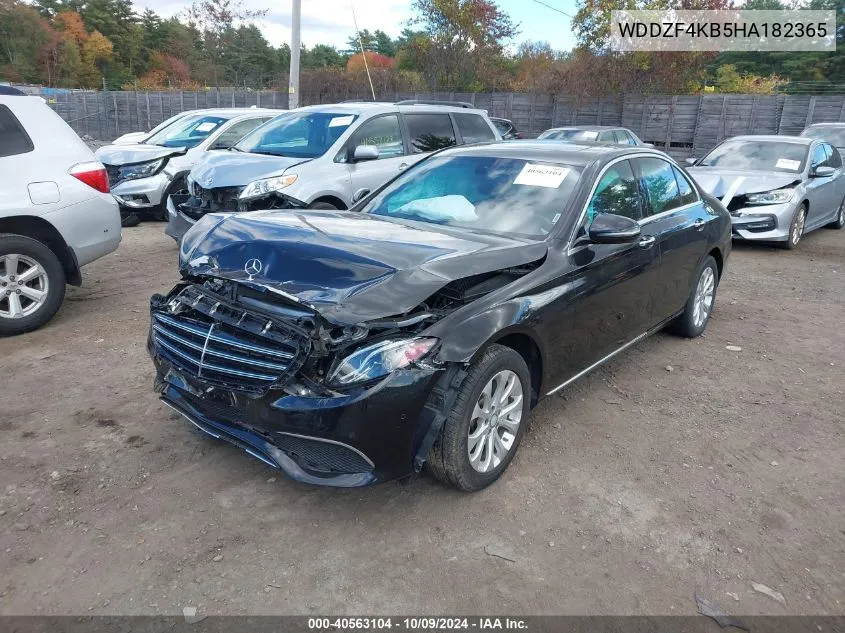 2017 Mercedes-Benz E 300 4Matic VIN: WDDZF4KB5HA182365 Lot: 40563104