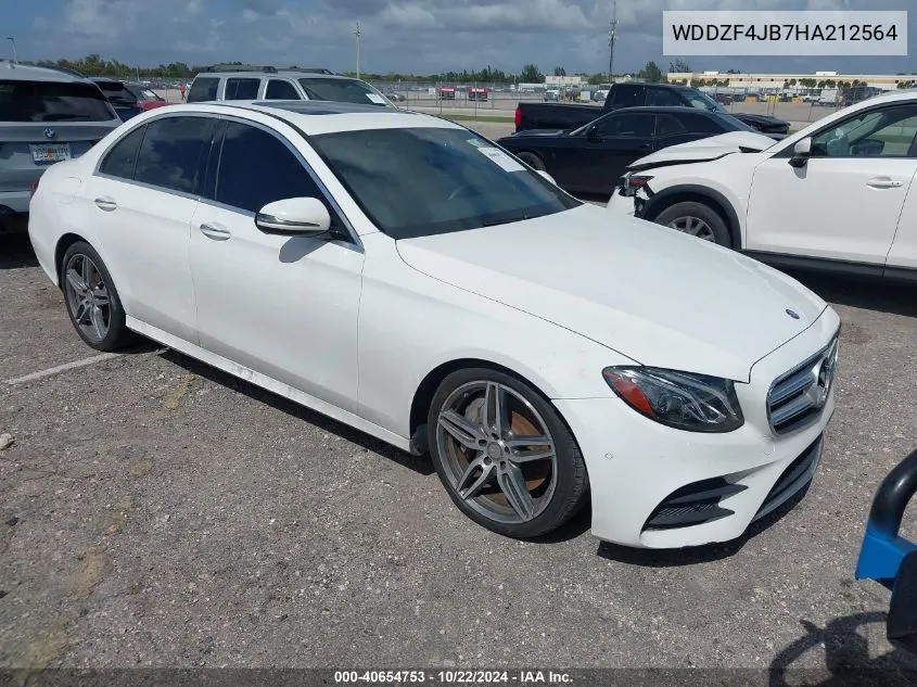 2017 Mercedes-Benz E 300 VIN: WDDZF4JB7HA212564 Lot: 40654753