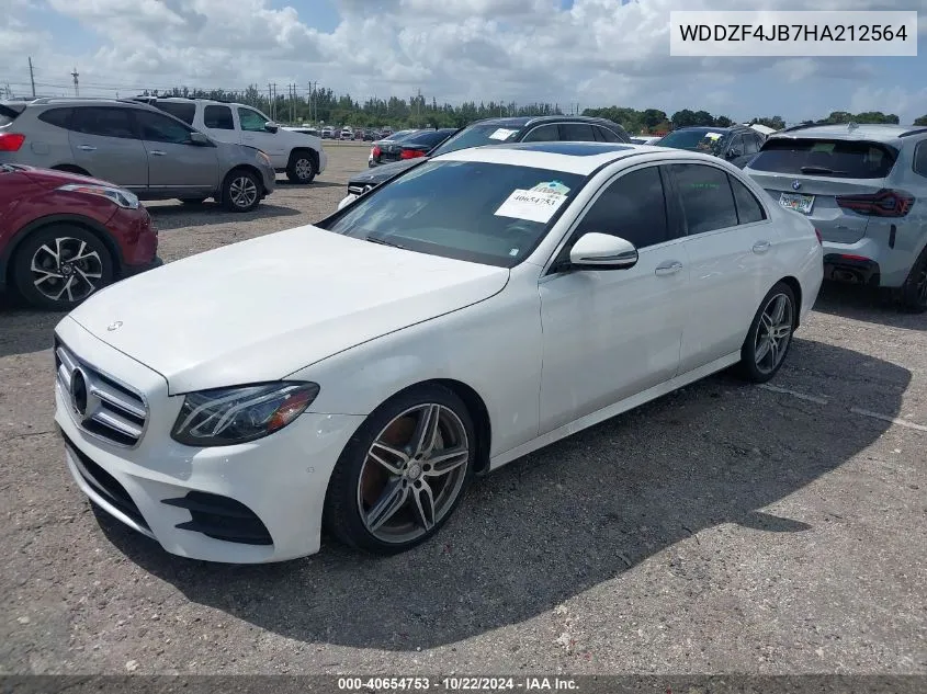 2017 Mercedes-Benz E 300 VIN: WDDZF4JB7HA212564 Lot: 40654753