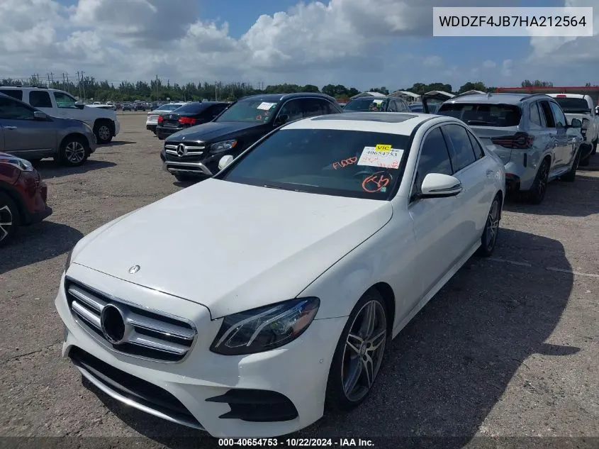 2017 Mercedes-Benz E 300 VIN: WDDZF4JB7HA212564 Lot: 40654753