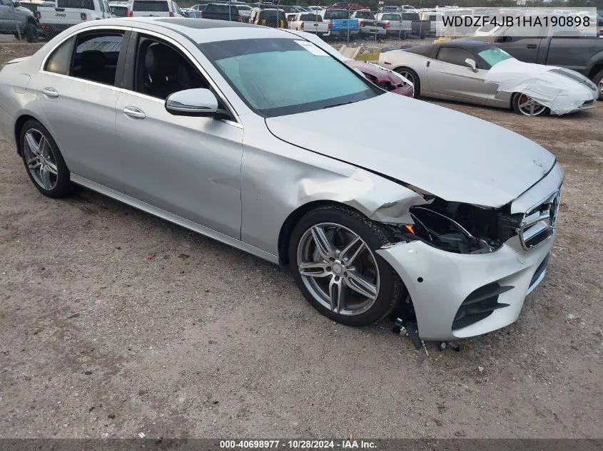 2017 Mercedes-Benz E 300 VIN: WDDZF4JB1HA190898 Lot: 40698977