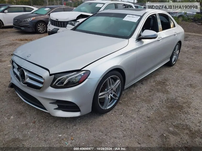 2017 Mercedes-Benz E 300 VIN: WDDZF4JB1HA190898 Lot: 40698977