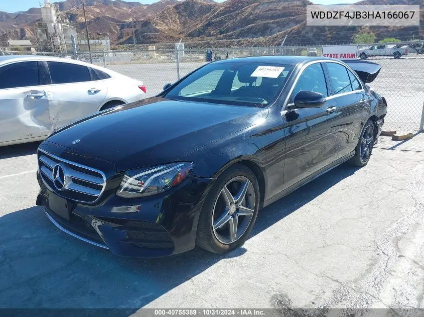 2017 Mercedes-Benz E 300 VIN: WDDZF4JB3HA166067 Lot: 40755389