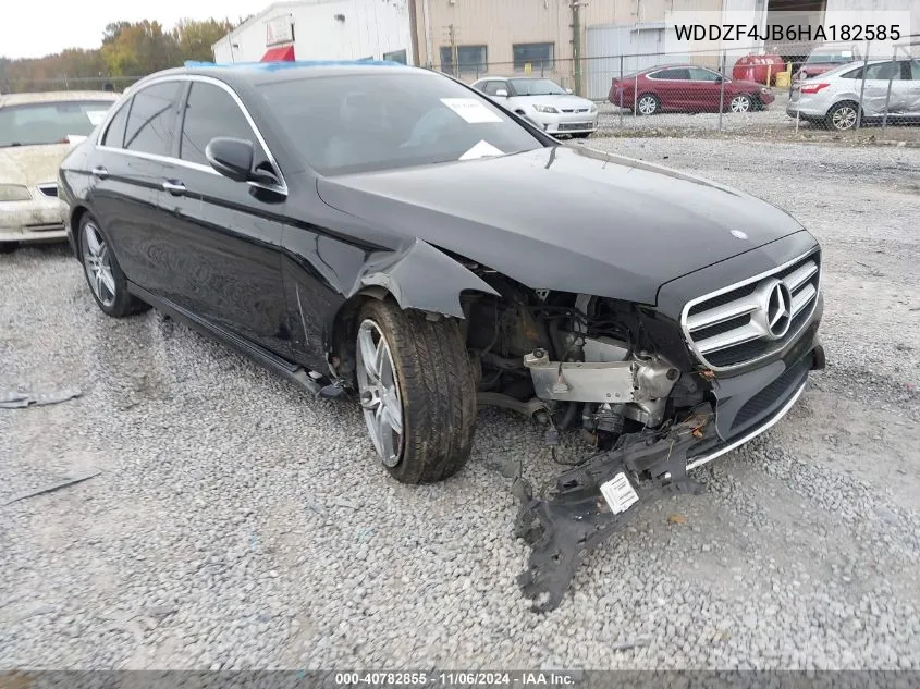 2017 Mercedes-Benz E 300 VIN: WDDZF4JB6HA182585 Lot: 40782855