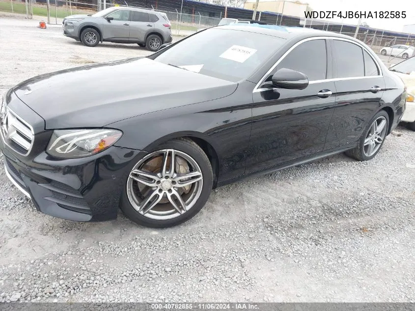 2017 Mercedes-Benz E 300 VIN: WDDZF4JB6HA182585 Lot: 40782855