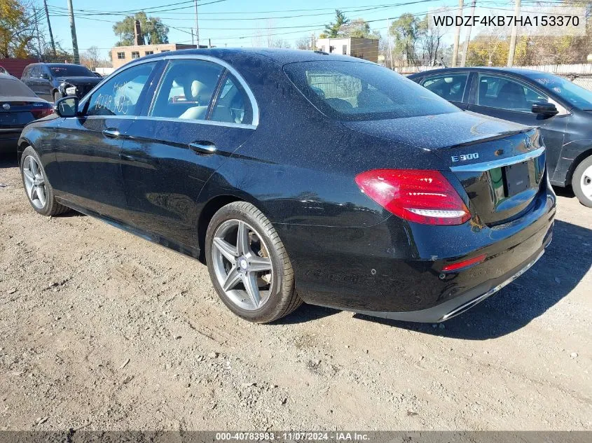 2017 Mercedes-Benz E 300 4Matic VIN: WDDZF4KB7HA153370 Lot: 40783983