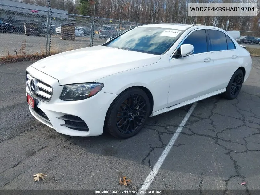 2017 Mercedes-Benz E 300 4Matic VIN: WDDZF4KB9HA019704 Lot: 40839685